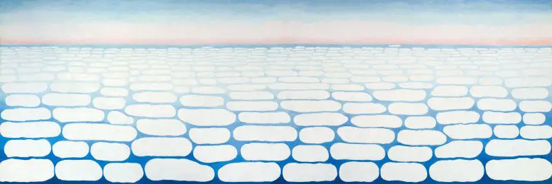 Sky Above Clouds IV in Detail Georgia O'Keeffe